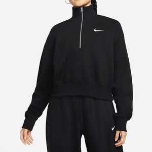 Nike Phoenix Fleece - Black Quarter Zip